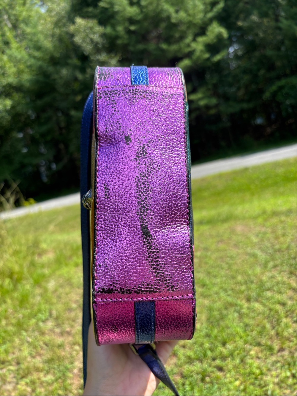 Kurt Geiger Rainbow Leather Crossbody Bag - Picture 14 of 17